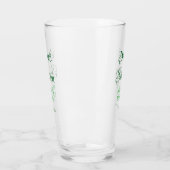 Verre Douce Seize nom date calligraphie boho rétro (Gauche)
