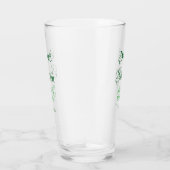 Verre Douce Seize nom date calligraphie boho rétro (Droite)