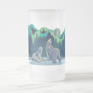 Verre d'ours de nations de tasse de bière d'art