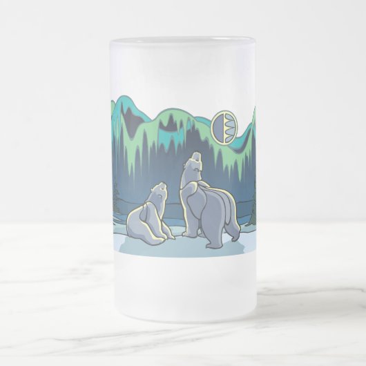 Verre d'ours de nations de tasse de bière d'art (Centre)