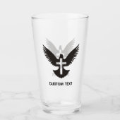 Verre Dove avec croix (Devant)