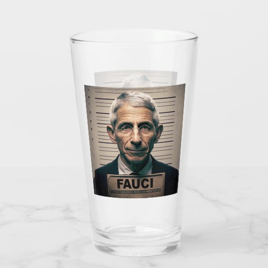 Verre Dr. Fauci Mugshot (Dos)