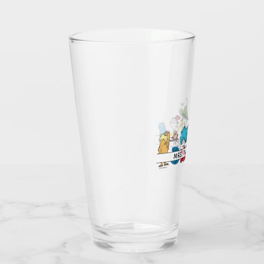Verre Dr. Seuss Caractères et nom de l'enseignant (Droite)