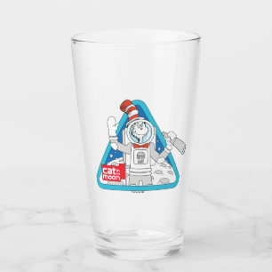 Verre Dr Seuss   Cat in the Moon Outer Space Graphic