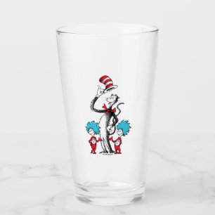 Verre Dr Seuss   Chat dans le Casquette, Chose un & Chos