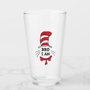 Verre Dr Seuss   Chat dans le Casquette - Frère