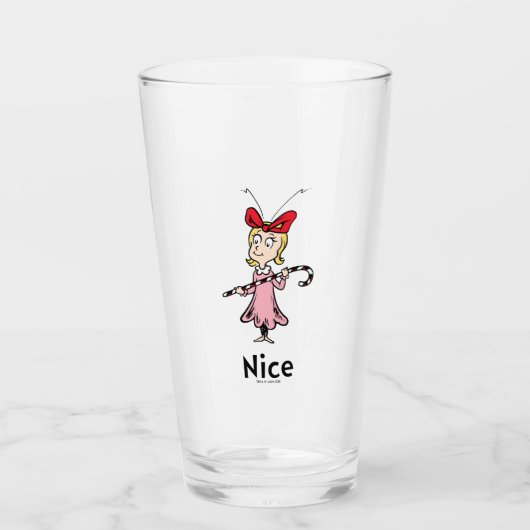 Verre Dr Seuss | Cindy-Lou Qui est Nice (Devant)