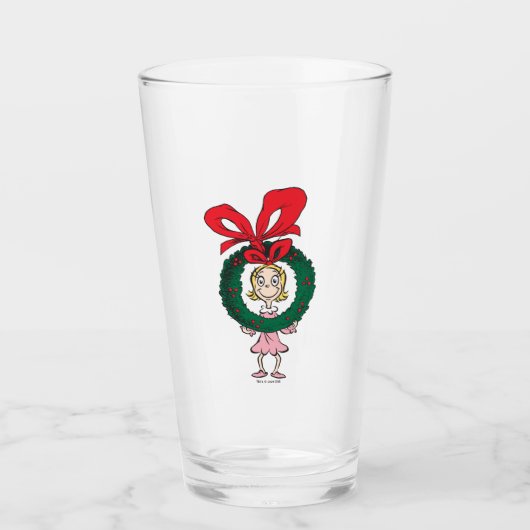 Verre Dr Seuss | Cindy-Lou Who - Wreath (Devant)
