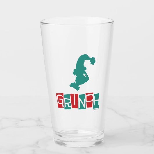 Verre Dr. Seuss | Grinch - Rouge & Vert (Devant)