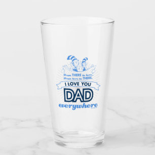 Verre Dr Seuss Je t'aime Papa partout