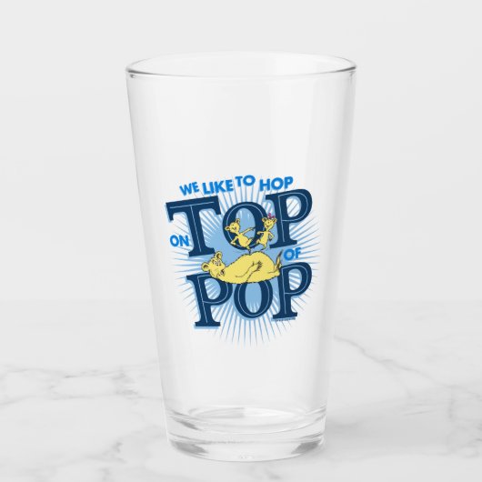 Verre Dr. Seuss | Nous aimons sauter sur Pop (Devant)