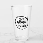Verre Dr Seuss | Thing One Thing Two - 2nd Grade Thing (Devant)