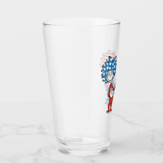 Verre Dr Seuss | Une chose Deux graphiques patriotiques (Droite)