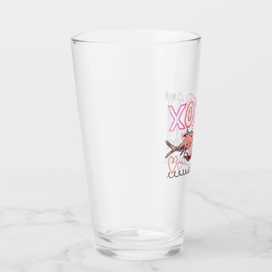 Verre Dr. Seuss Valentine | Conception XOXO (Droite)