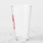 Verre Dragon chinois rose (Gauche)