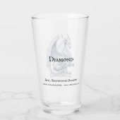 Verre Dragon d'argent : avril Diamant de pierre de naiss (Dos)