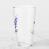 Verre Dragon pourpre : Améthyste en pierre de naissance (Gauche)