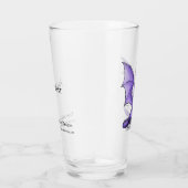 Verre Dragon pourpre : Améthyste en pierre de naissance (Droite)