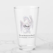 Verre Dragon rose violet : Opale de pierre d’origine d’o (Dos)