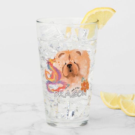 Verre DRAGON-TALEZ CHOW Année du tombeau du dragon (Dos glace)