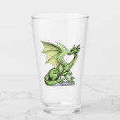 Verre Dragon vert : Le péridot de pierre d’âge d’août (Devant)