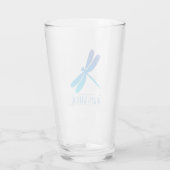 Verre Dragonfly - Always with Me - Blue - Glass Tumbler (Dos)