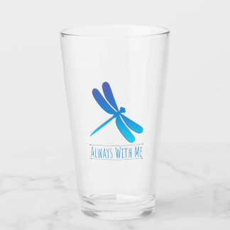 Verre Dragonfly - Always with Me - Blue - Glass Tumbler