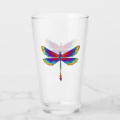 Verre Dragonfly en arc-en-ciel (Dos)