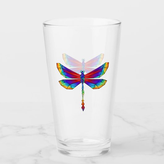 Verre Dragonfly en arc-en-ciel (Devant)