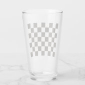 Verre Drapeau À damiers (noir et blanc) (Motif du vérifi (Dos)