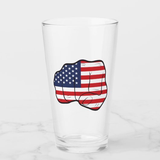 Verre Drapeau américain (Devant)