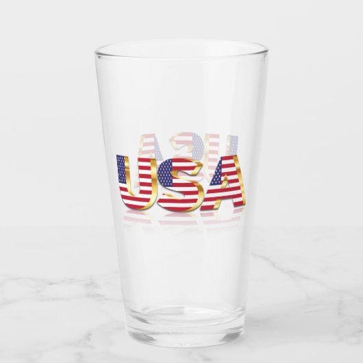 Verre Drapeau américain (Devant)