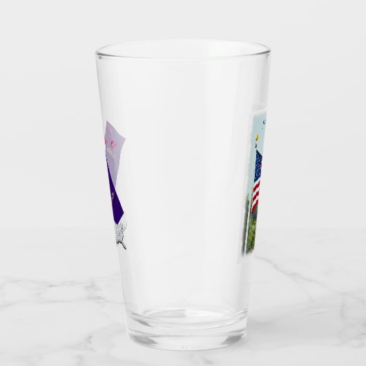 Verre Drapeau américain (Droite)