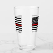 Verre Drapeau américain mince personnalisé (Gauche)