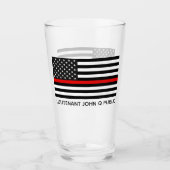 Verre Drapeau américain mince personnalisé (Devant)