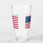 Verre Drapeau américain patriotique (Droite)