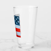 Verre Drapeau américain rouge blanc et bleu (Gauche)