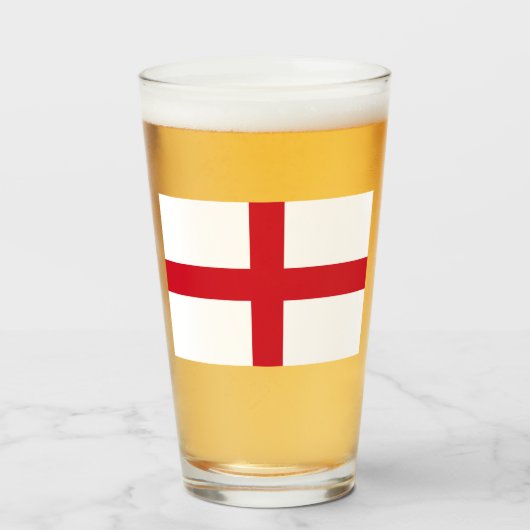 Verre Drapeau anglais (Angleterre) (Devant (rempli))