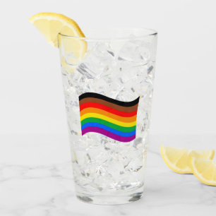 Verre Drapeau arc-en-ciel de Philly Pride