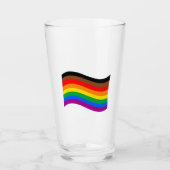 Verre Drapeau arc-en-ciel de Philly Pride (Devant)