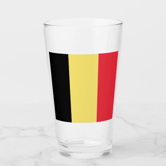 Verre Drapeau belge (Devant)