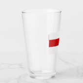 Verre Drapeau biélorusse (rouge et blanc) (Droite)