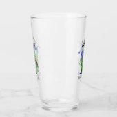Verre Drapeau bleu Iris et papillons Swalloway (Gauche)