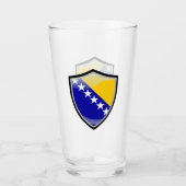 Verre Drapeau bosnien (Devant)