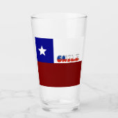 Verre Drapeau chilien (Devant)