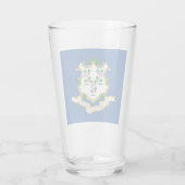 Verre Drapeau Connecticut (Dos)
