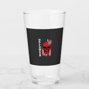Verre Drapeau crâne Halloween Vector Design_1