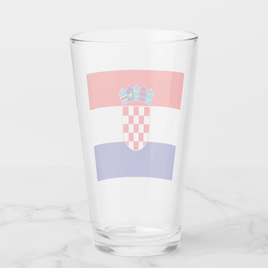 Verre Drapeau croate  (Dos)