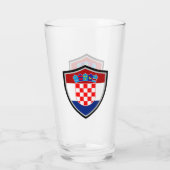 Verre Drapeau croate (Dos)