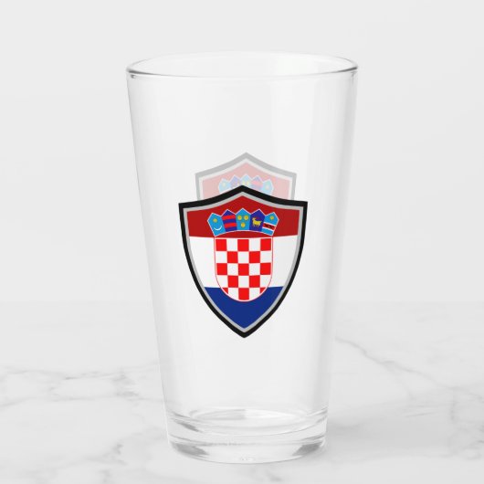 Verre Drapeau croate (Dos)
